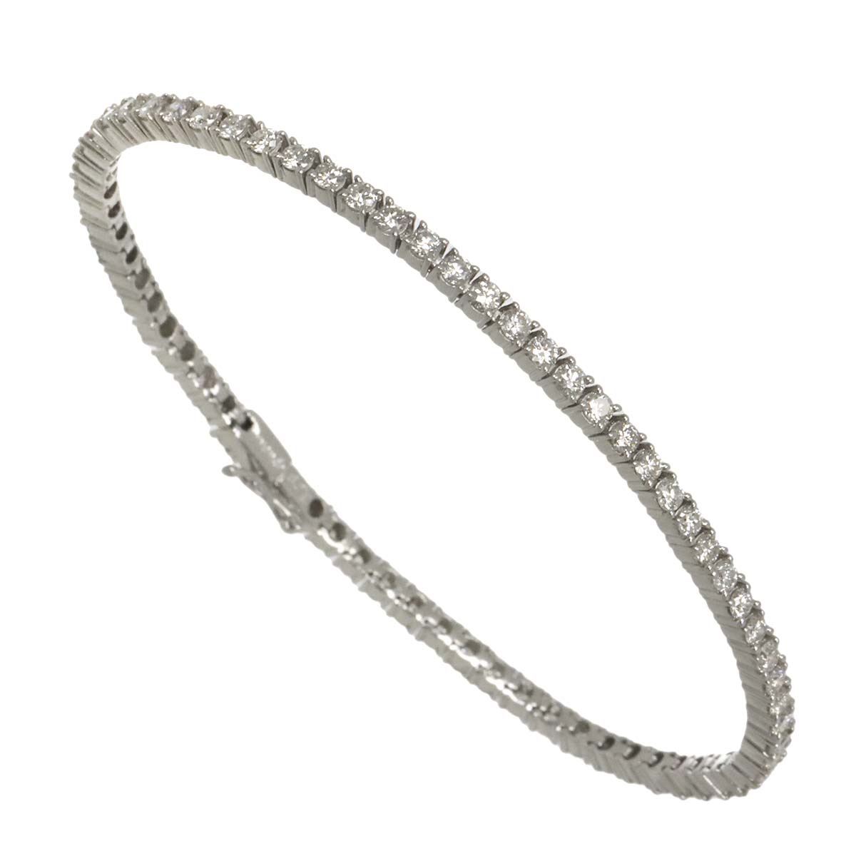 Diamond 3.28ct Bracelet 14K White Gold 585