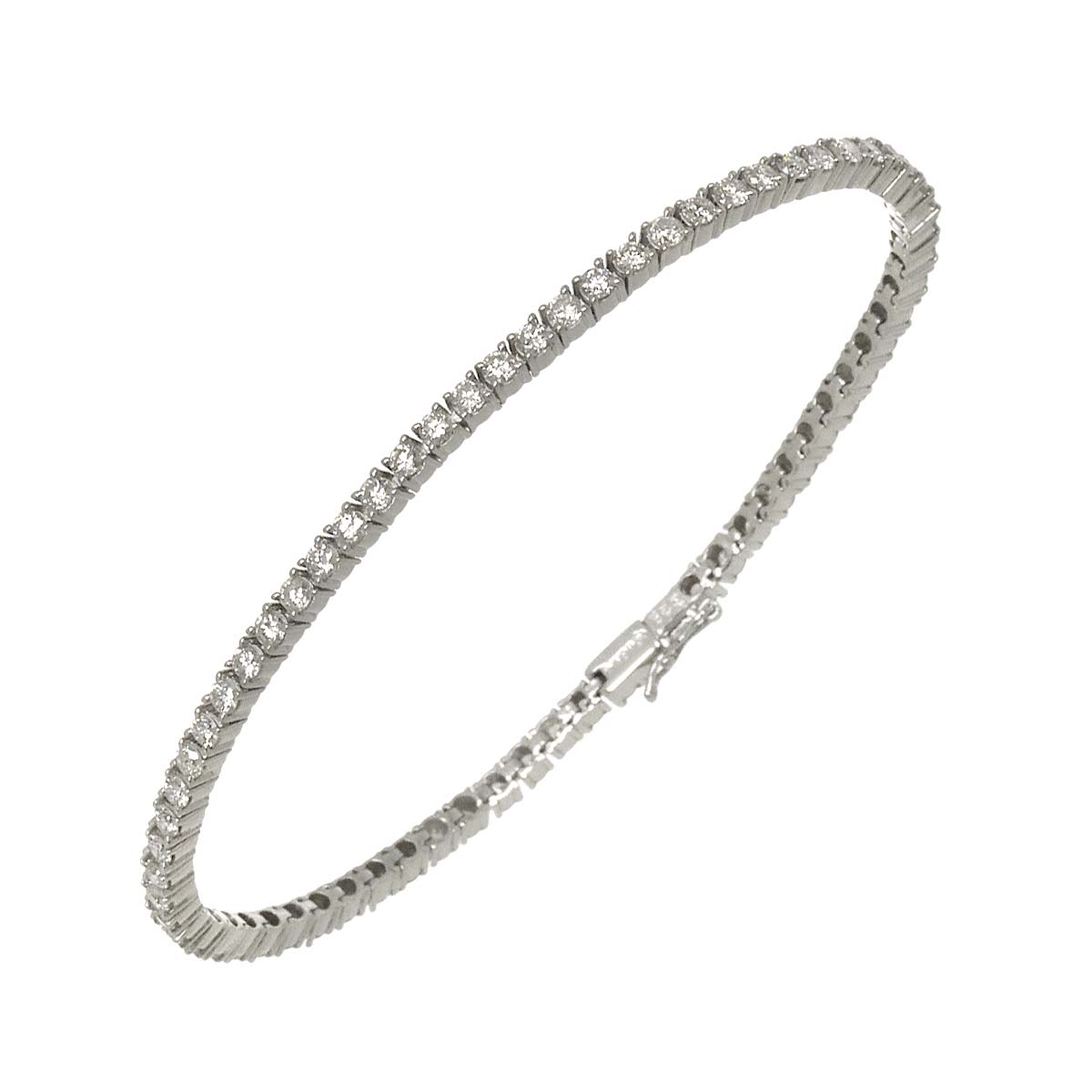 Diamond 3.28ct Bracelet 14K White Gold 585