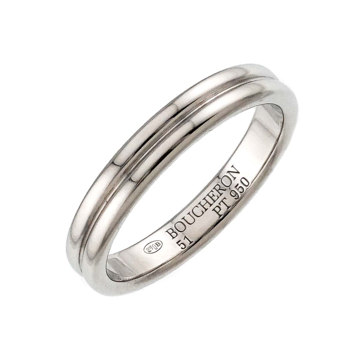 Godron Ring Pt Platinum Size51 5.25-5.5(US)