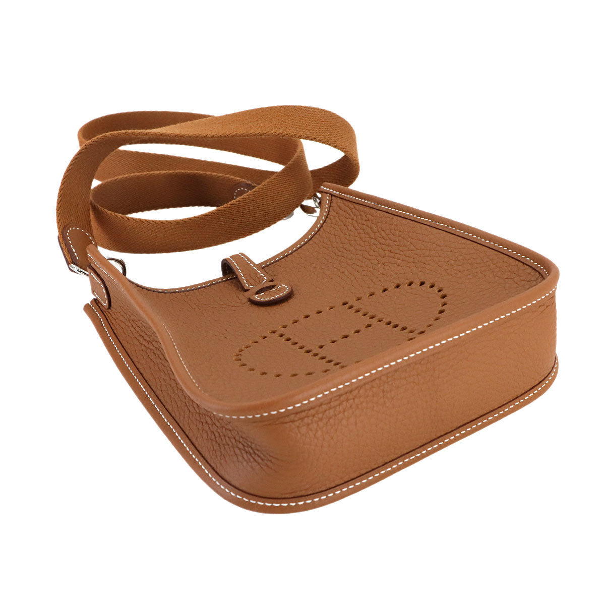 Evelyne Amazon TPM Shoulder Bag Taurillon Clemence Gold Purse