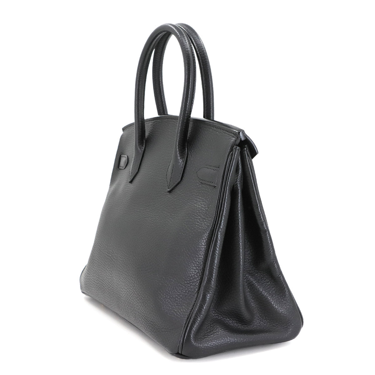 Birkin 30 Ardennes Black Hand Bag Purse