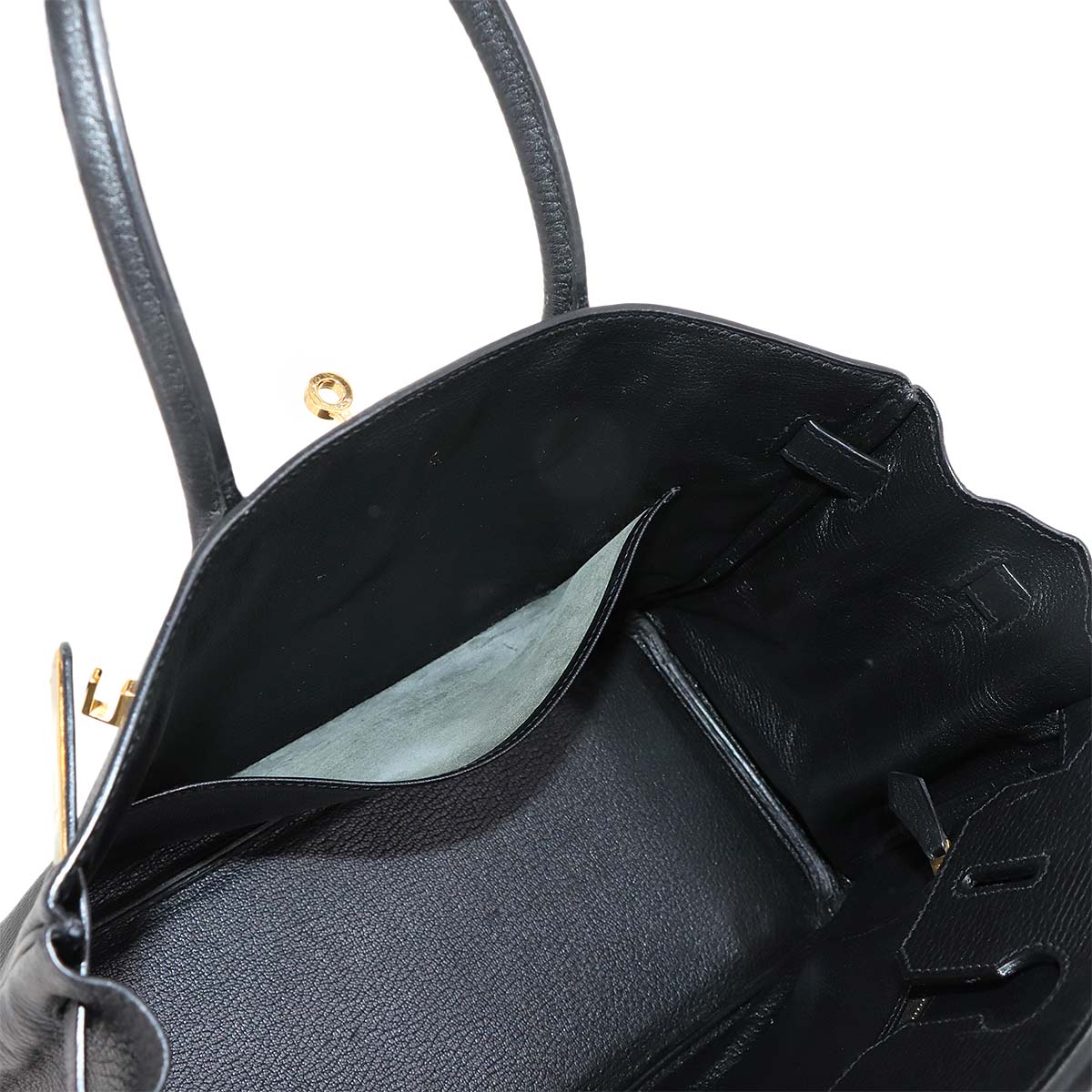 Birkin 30 Ardennes Black Hand Bag Purse