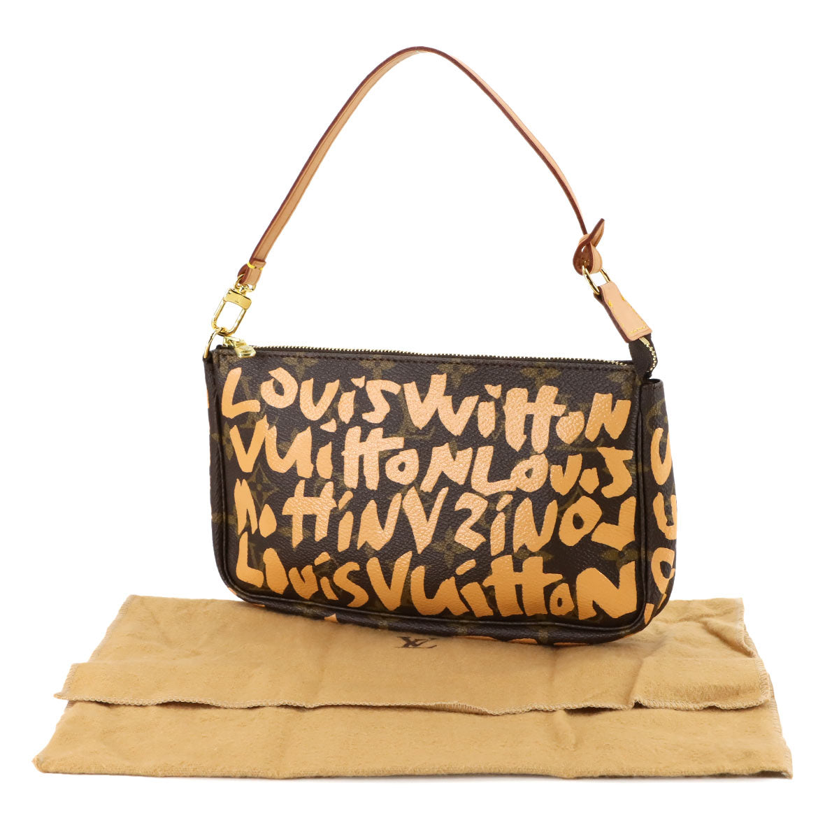 Monogram Graffiti Pochette Accessoires Pouch Peach M92193