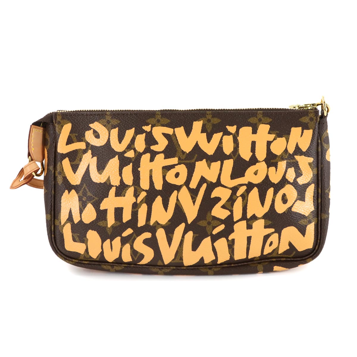 Monogram Graffiti Pochette Accessoires Pouch Peach M92193