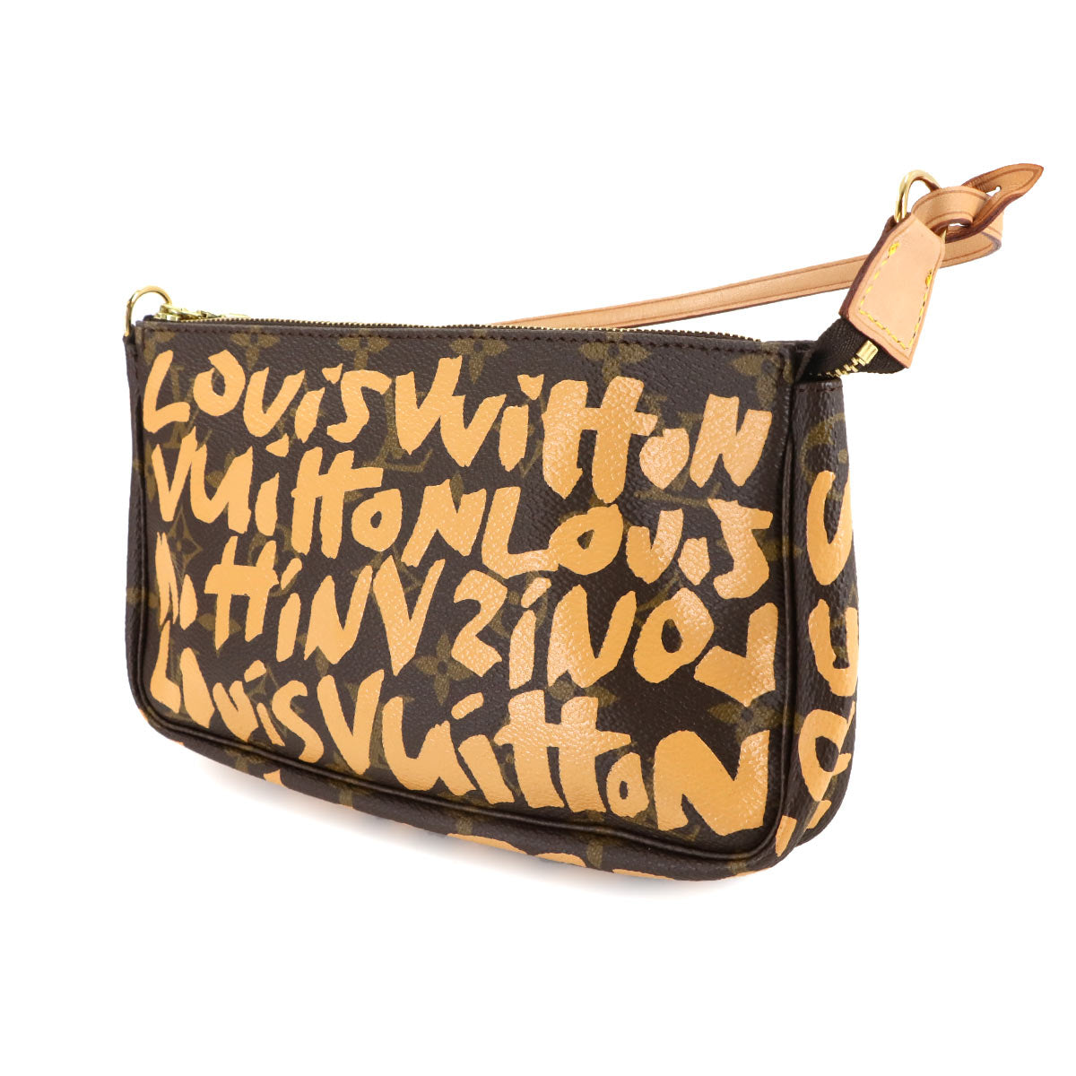 Monogram Graffiti Pochette Accessoires Pouch Peach M92193