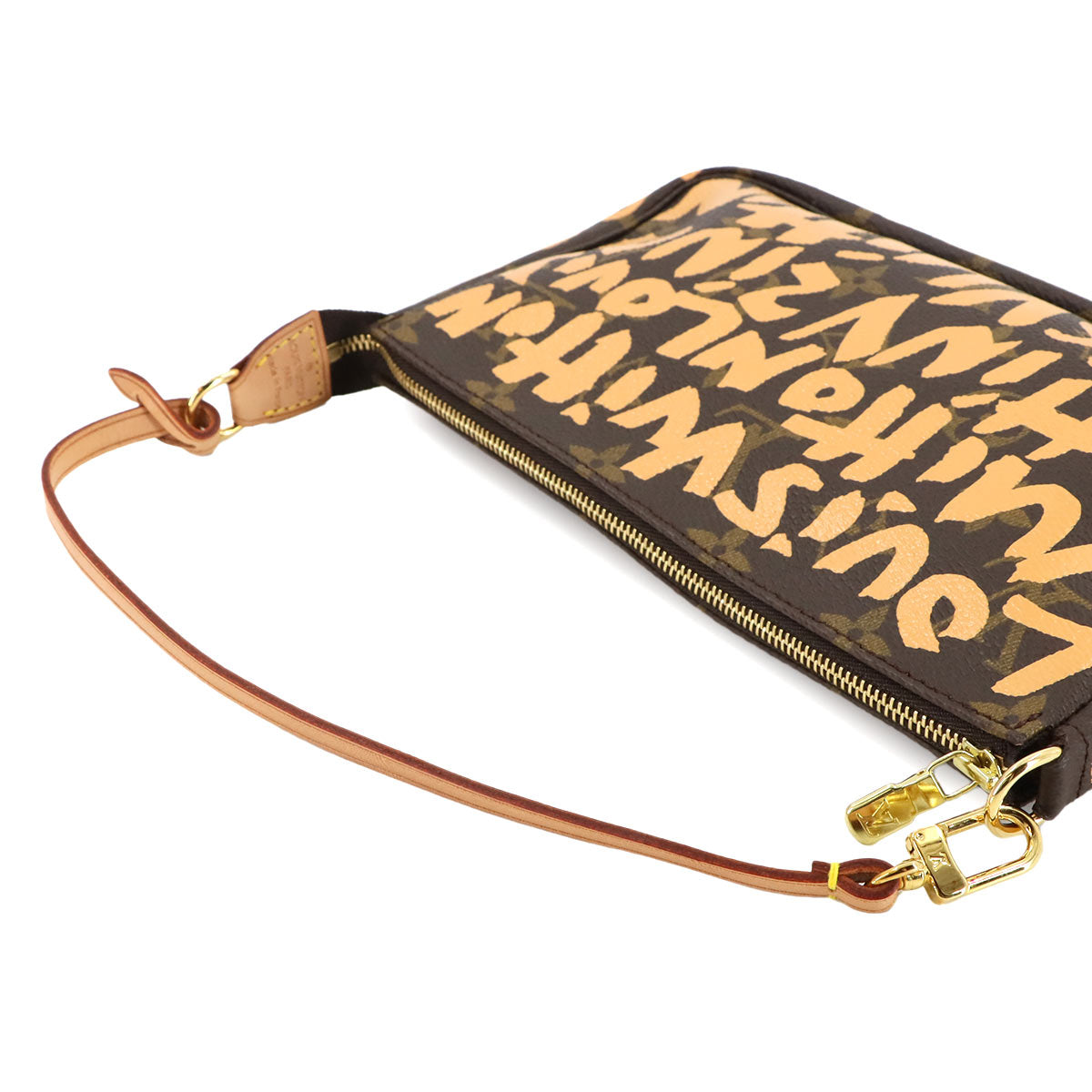 Monogram Graffiti Pochette Accessoires Pouch Peach M92193