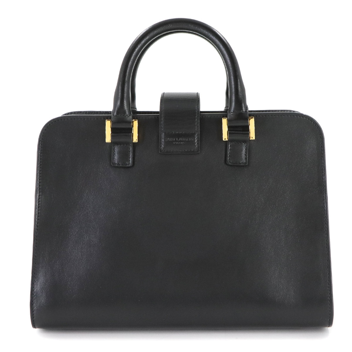 Baby Cabas Hand Shoulder Bag Leather Black 472466