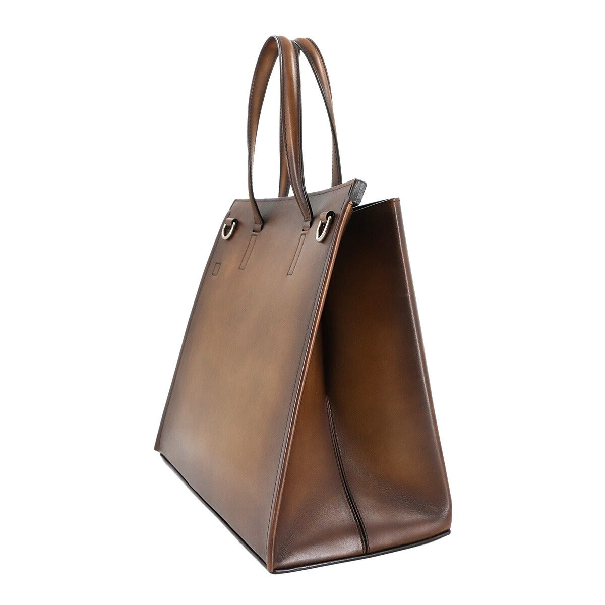 Luti 38 Tote Shoulder Bag Venezia Leather Brown Purse