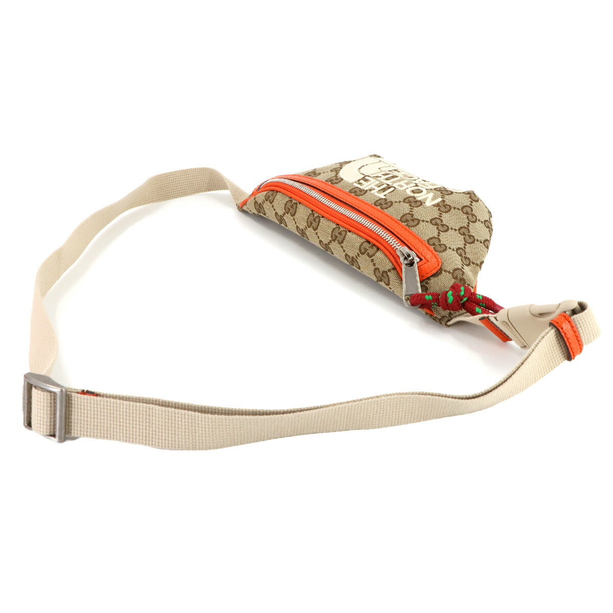 THE NORTH FACE Crossbody Bag GG Canvas Leather Beige 650299