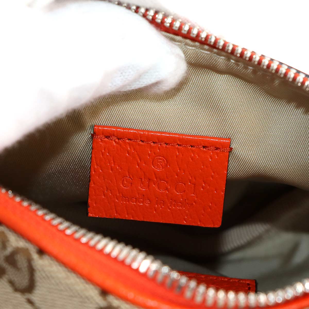 THE NORTH FACE Crossbody Bag GG Canvas Leather Beige 650299