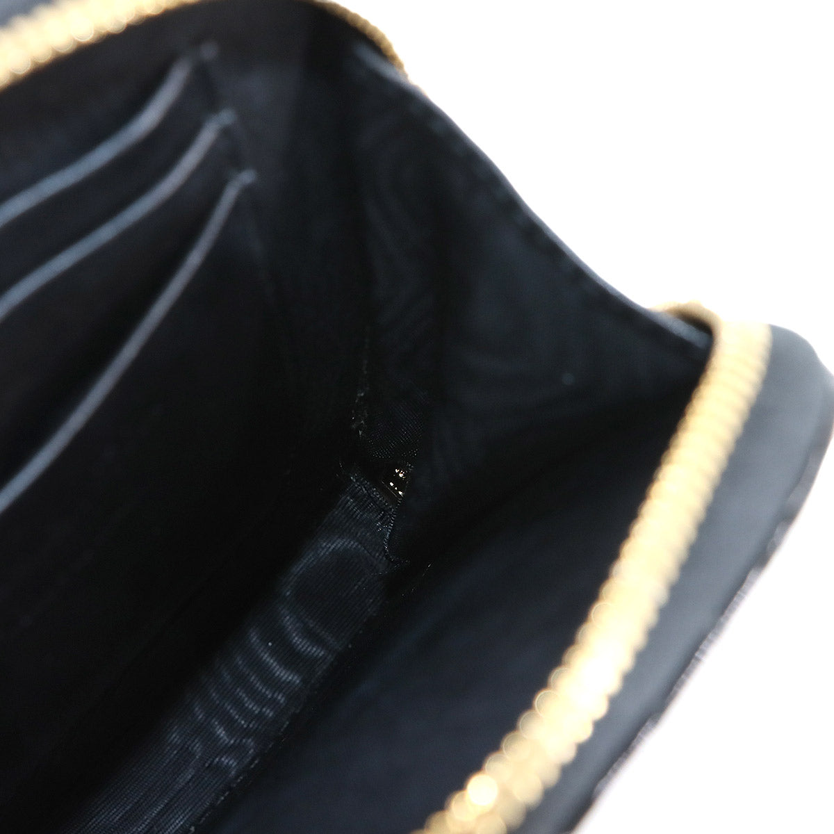 LADY DIOR Phone Holder Hand Shoulder Bag Enamel Black