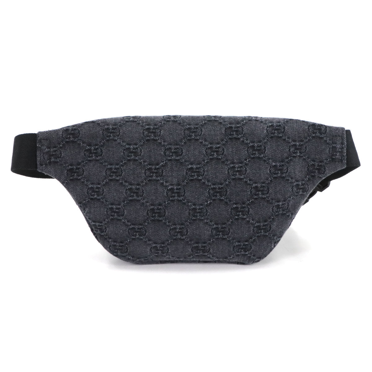 Childrens Crossbody Bag GG Denim Leather Black 502095 Purse