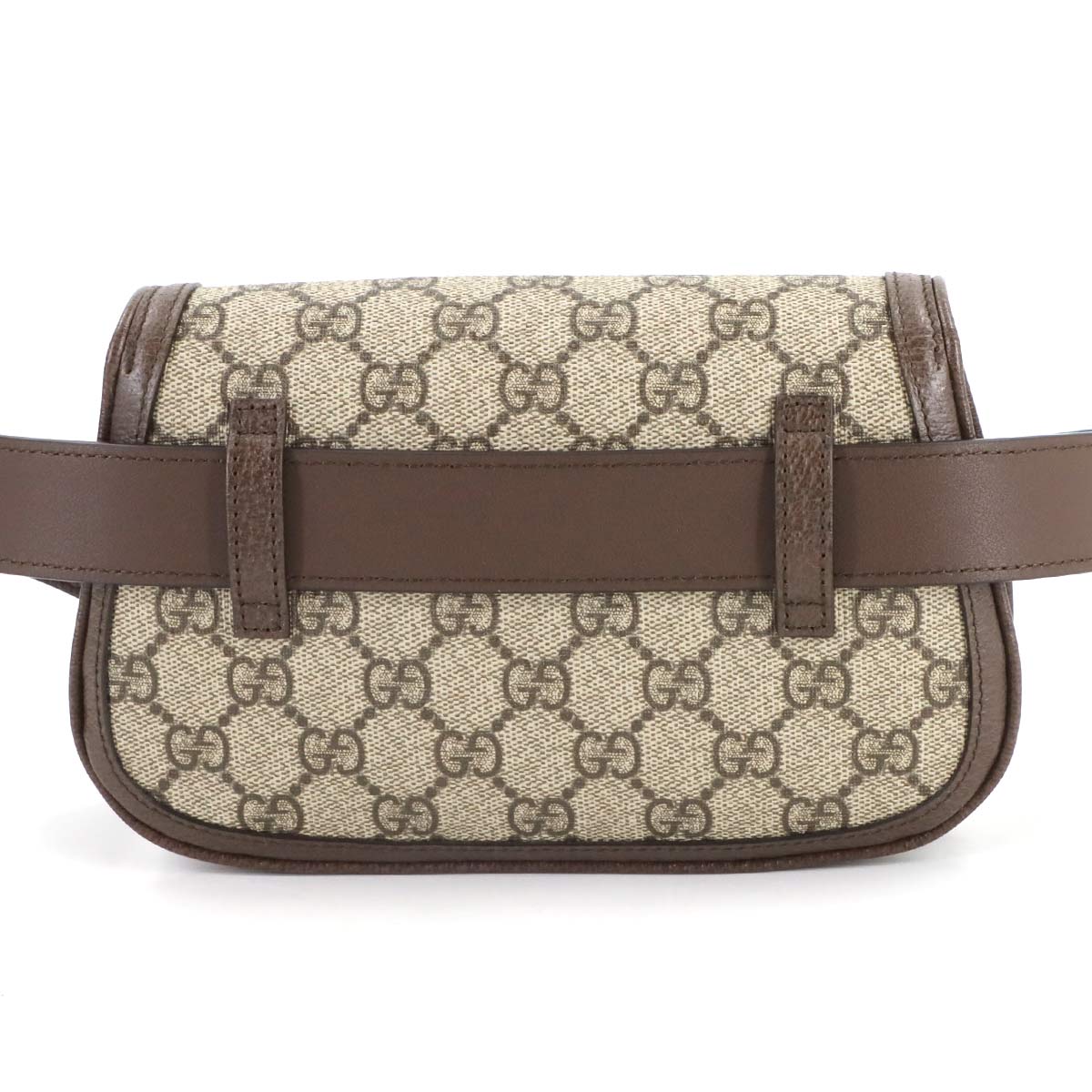 Blondie GG Supreme Belt Bag Leather Beige Brown 703807 Purse