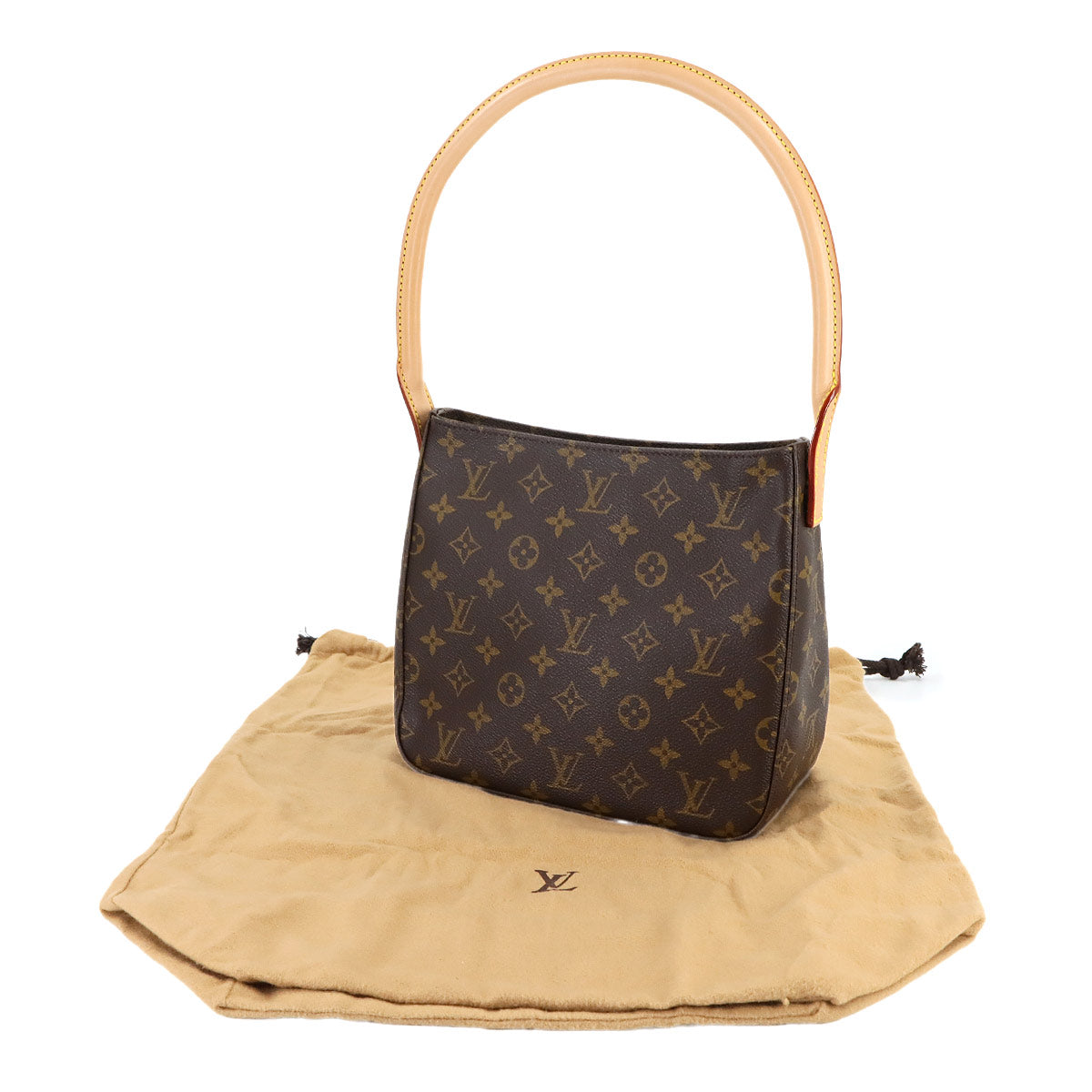 Monogram Looping MM Shoulder Bag Brown M51146 Purse