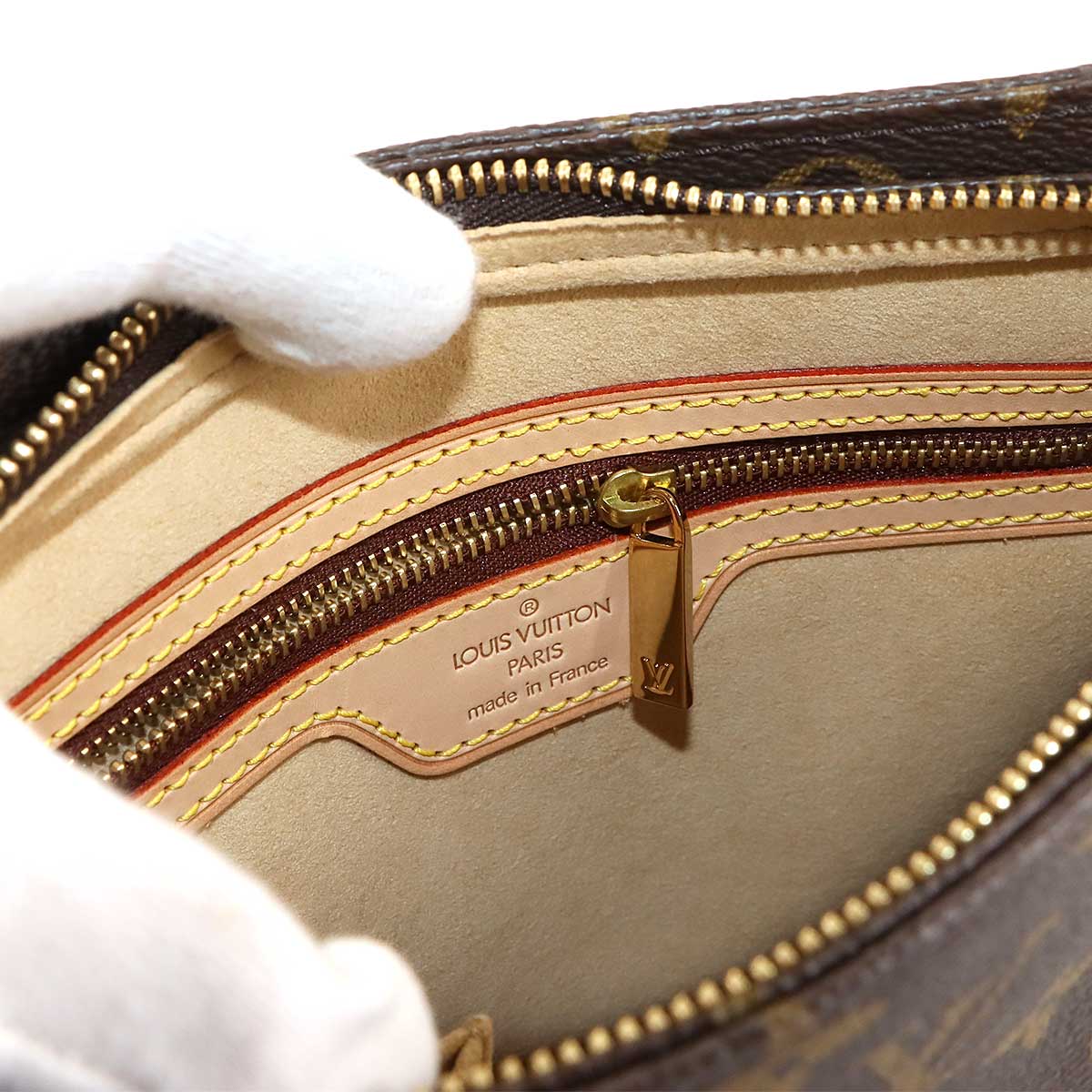 Monogram Looping MM Shoulder Bag Brown M51146 Purse