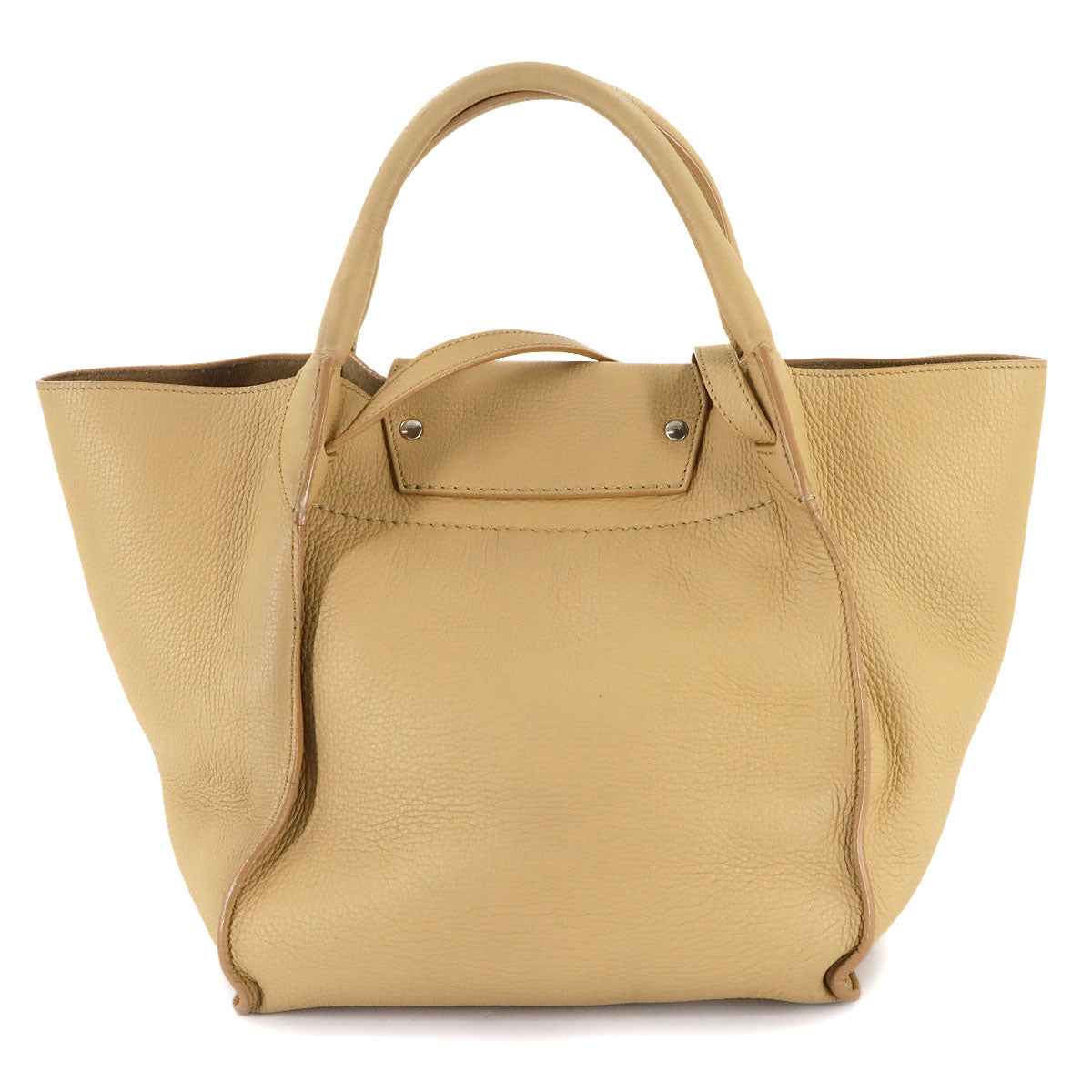 Big Bag Small With Longstrap Hand Shoulder Bag Leather Beige