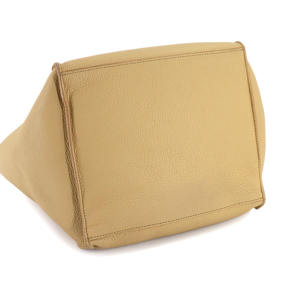 Big Bag Small With Longstrap Hand Shoulder Bag Leather Beige