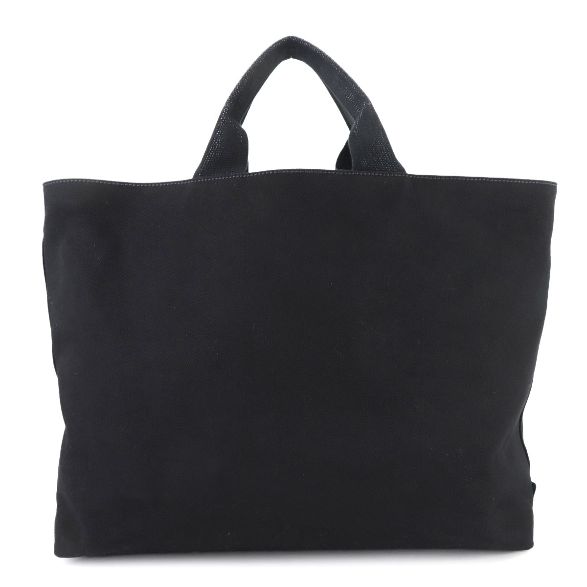 Drill 2way Tote Shoulder Bag Canvas Black 2VG081 Unisex Purse