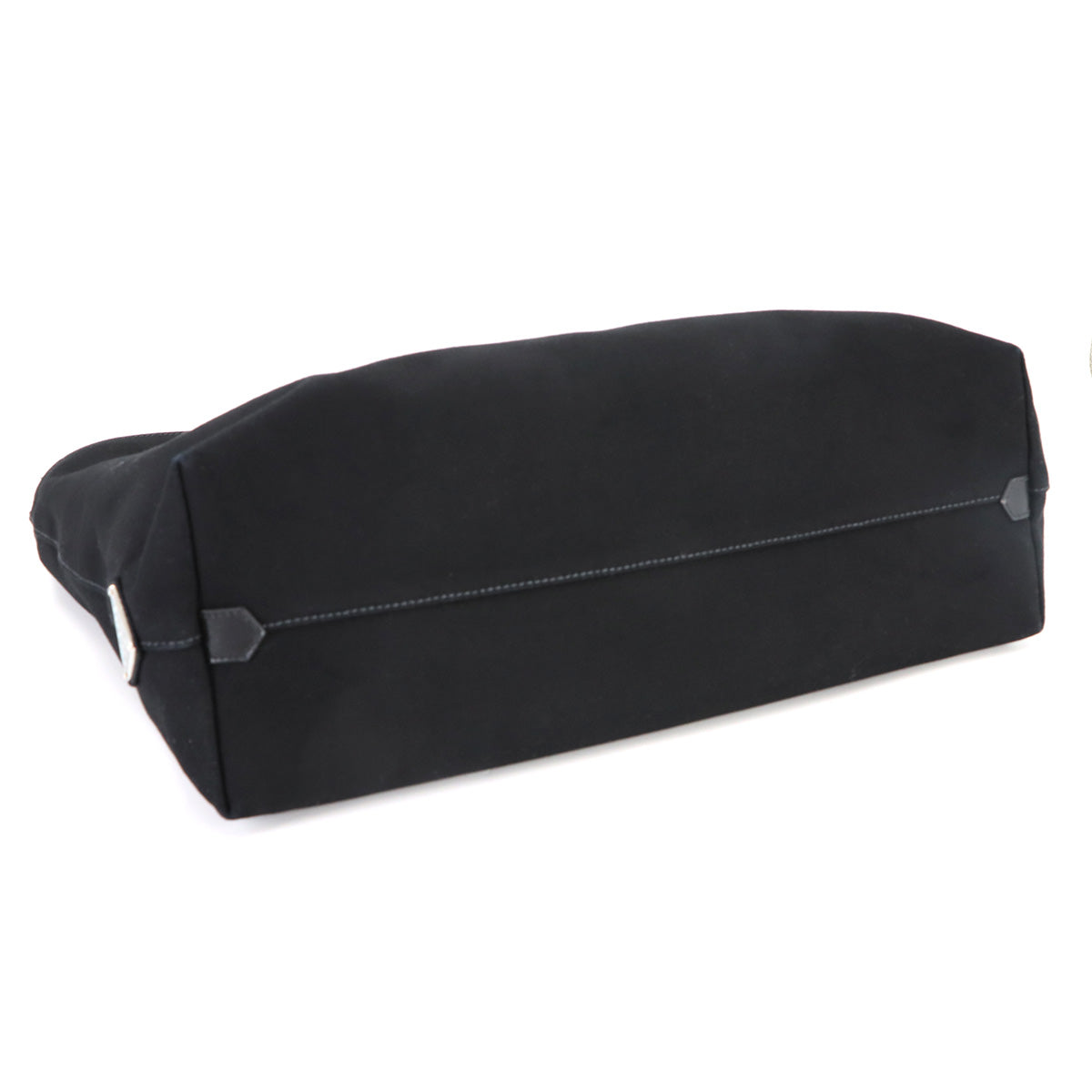 Drill 2way Tote Shoulder Bag Canvas Black 2VG081 Unisex Purse