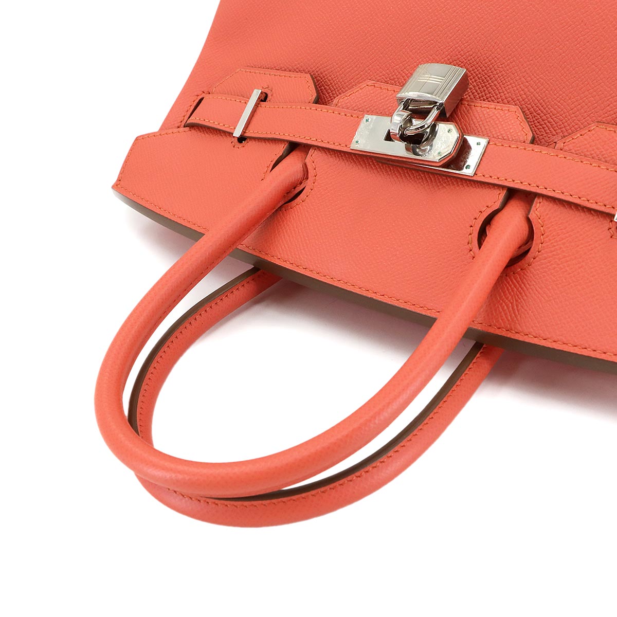 Birkin 30 Epsom Flamingo Hand Bag Purse Pink