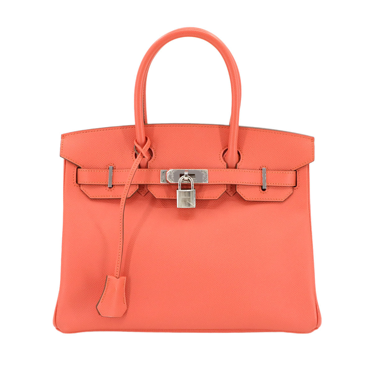 Birkin 30 Epsom Flamingo Hand Bag Purse Pink