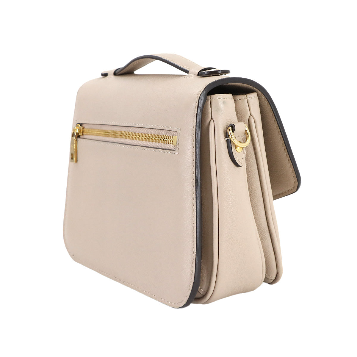 Oxford Hand Shoulder Bag Leather Greige M22792