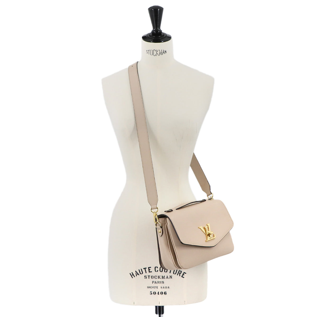 Oxford Hand Shoulder Bag Leather Greige M22792