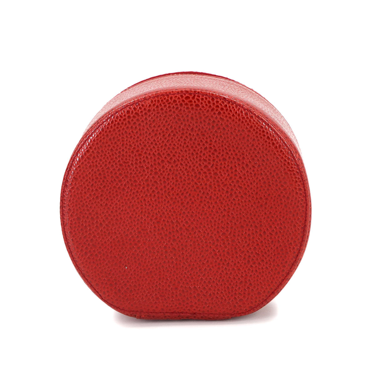 Coco Logos Jewelry Box Pouch Case Leather Red