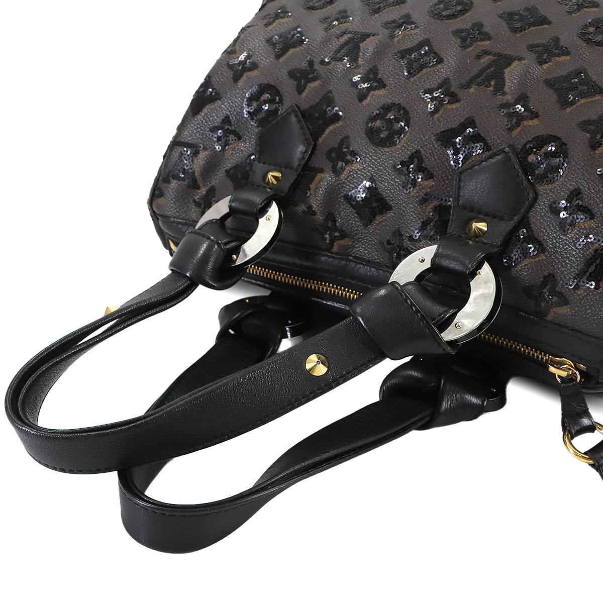 Monogram Eclipse Speedy 30 Hand Bag Brown Black M40243