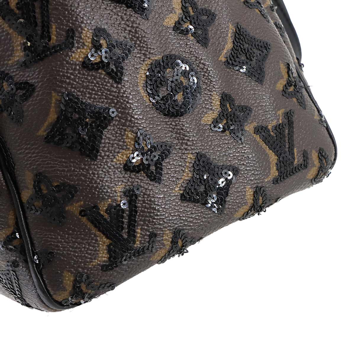 Monogram Eclipse Speedy 30 Hand Bag Brown Black M40243