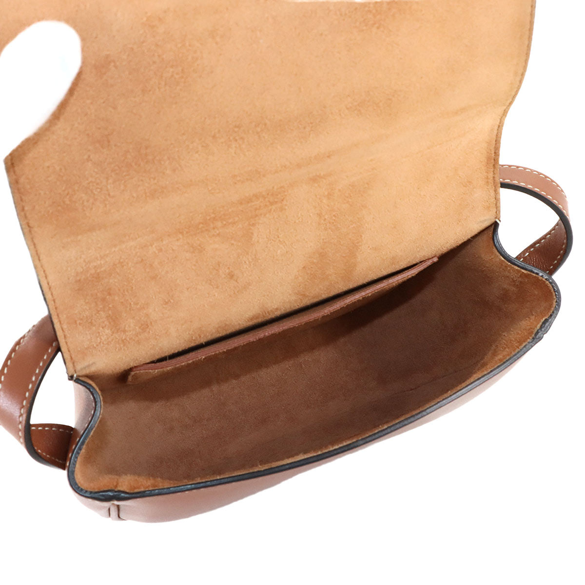 Folco Cuir Triomphe Bag Shoulder Leather Tan 198263DU3 Purse