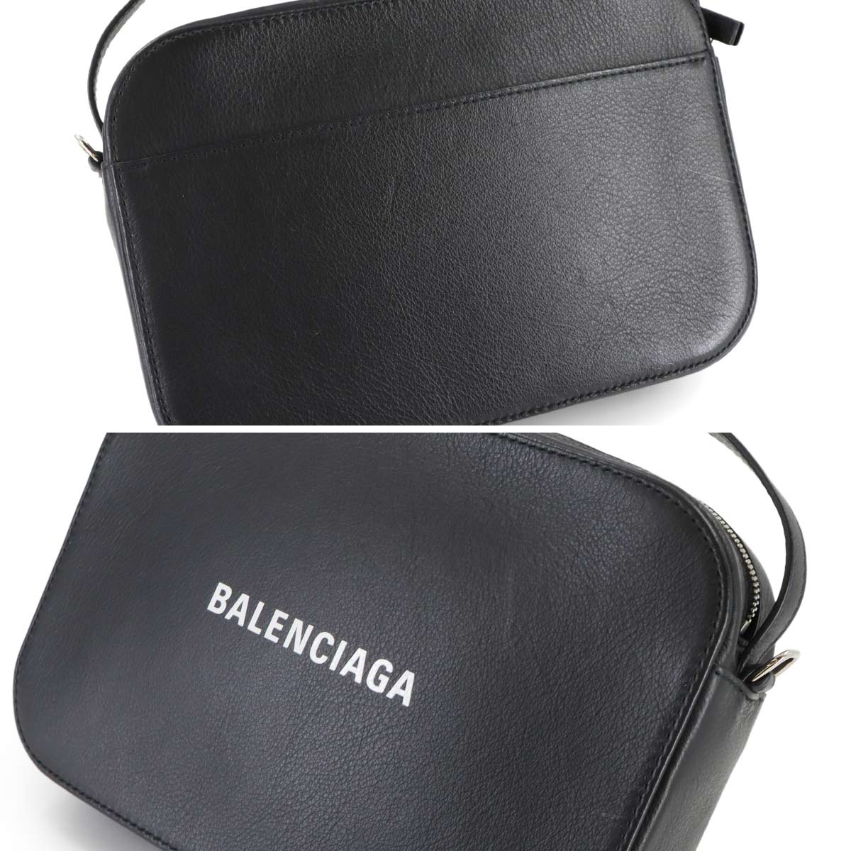 EVERYDAY Camera Small Shoulder Bag Leather Black 608654