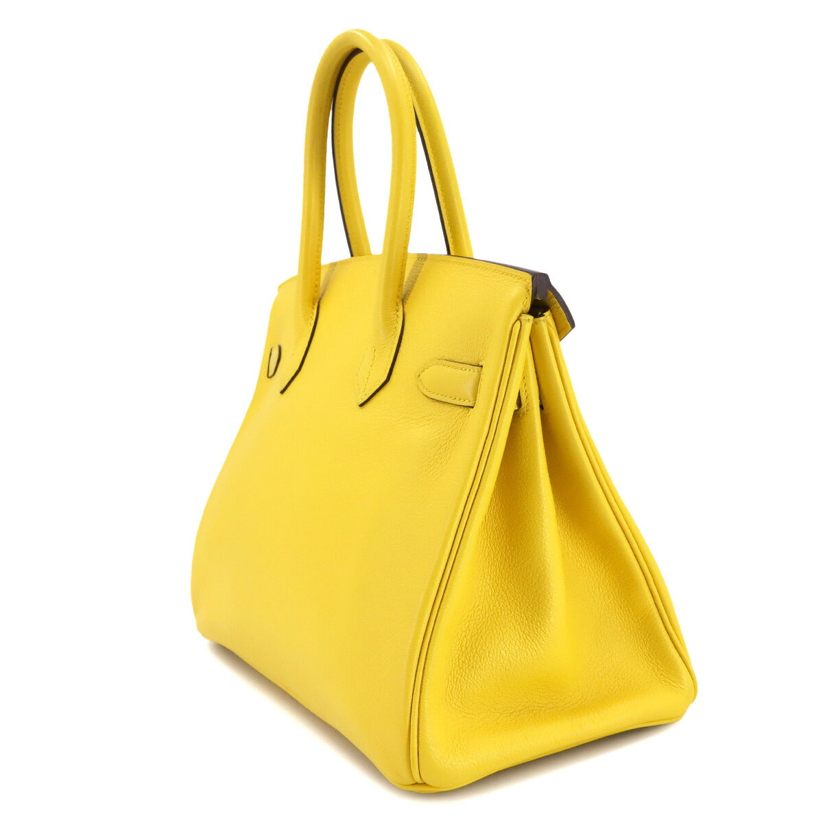 Birkin 30 Taurillon Novillo Jaune de Naples Hand Bag Yellow