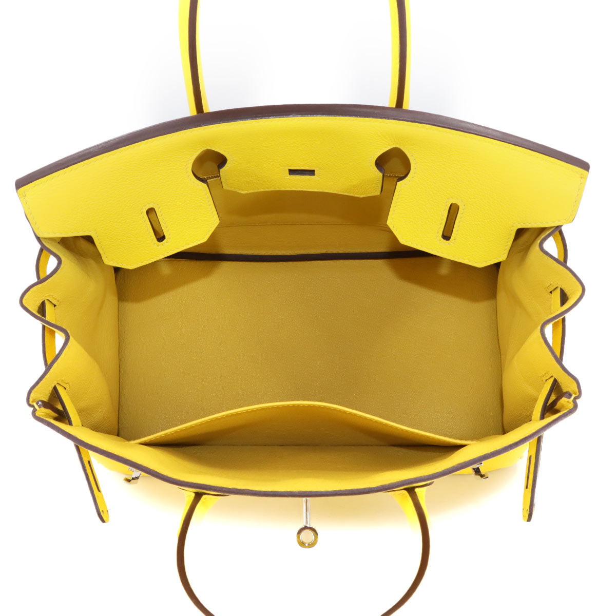 Birkin 30 Taurillon Novillo Jaune de Naples Hand Bag Yellow