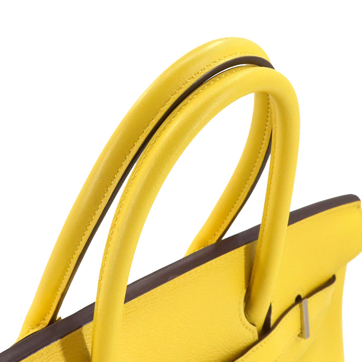 Birkin 30 Taurillon Novillo Jaune de Naples Hand Bag Yellow