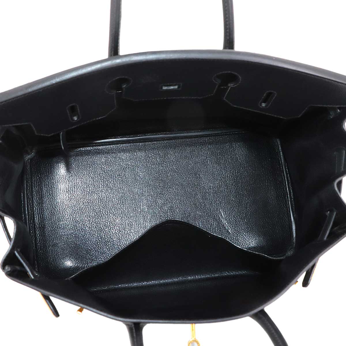 Birkin 35 Epsom Black Hand Bag Purse