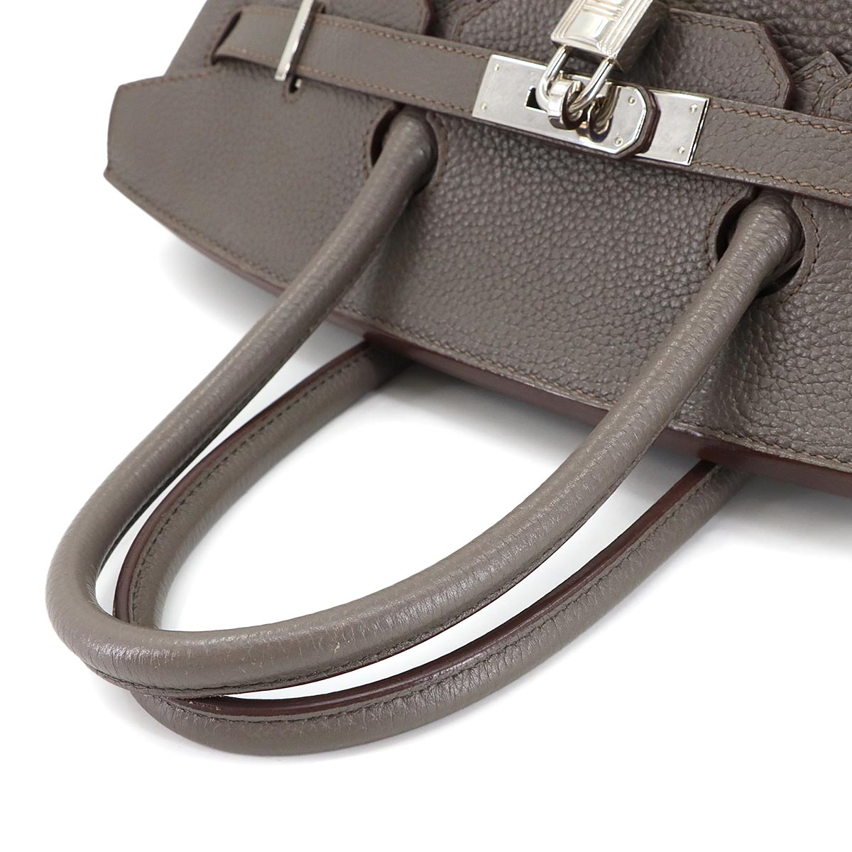 Birkin 35 Togo Etain Hand Bag Gray Purse