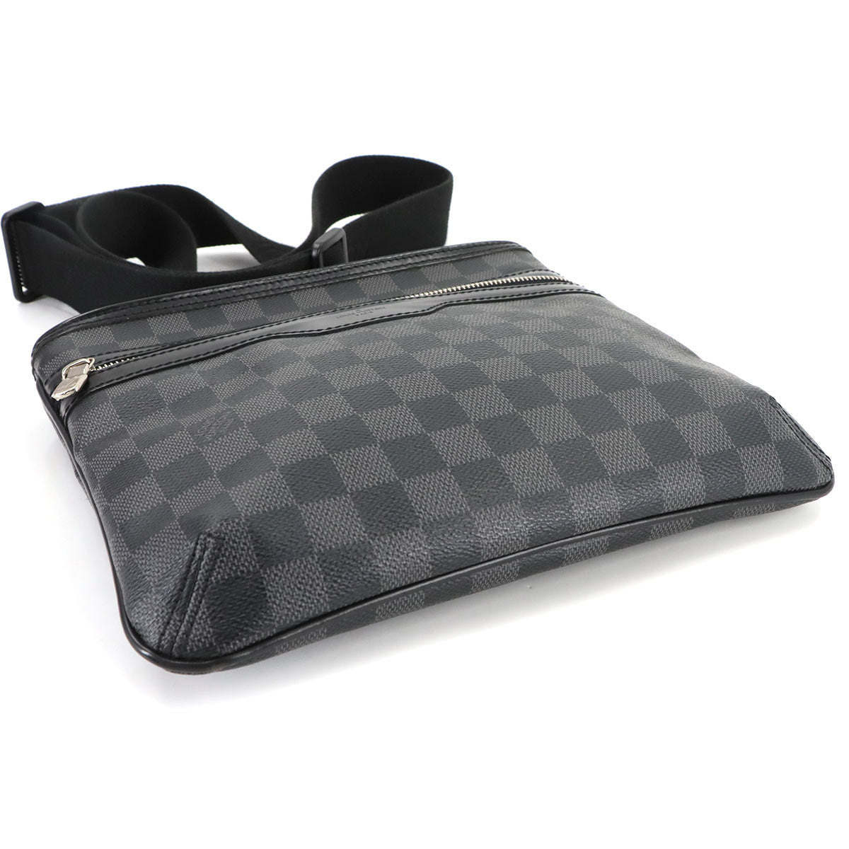 Damie Graphite Canvas Thomas Shoulder Bag N58028 Purse