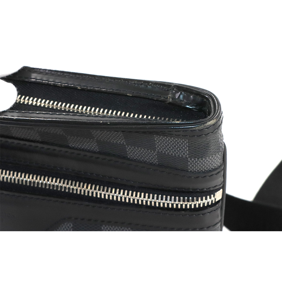 Damie Graphite Canvas Thomas Shoulder Bag N58028 Purse