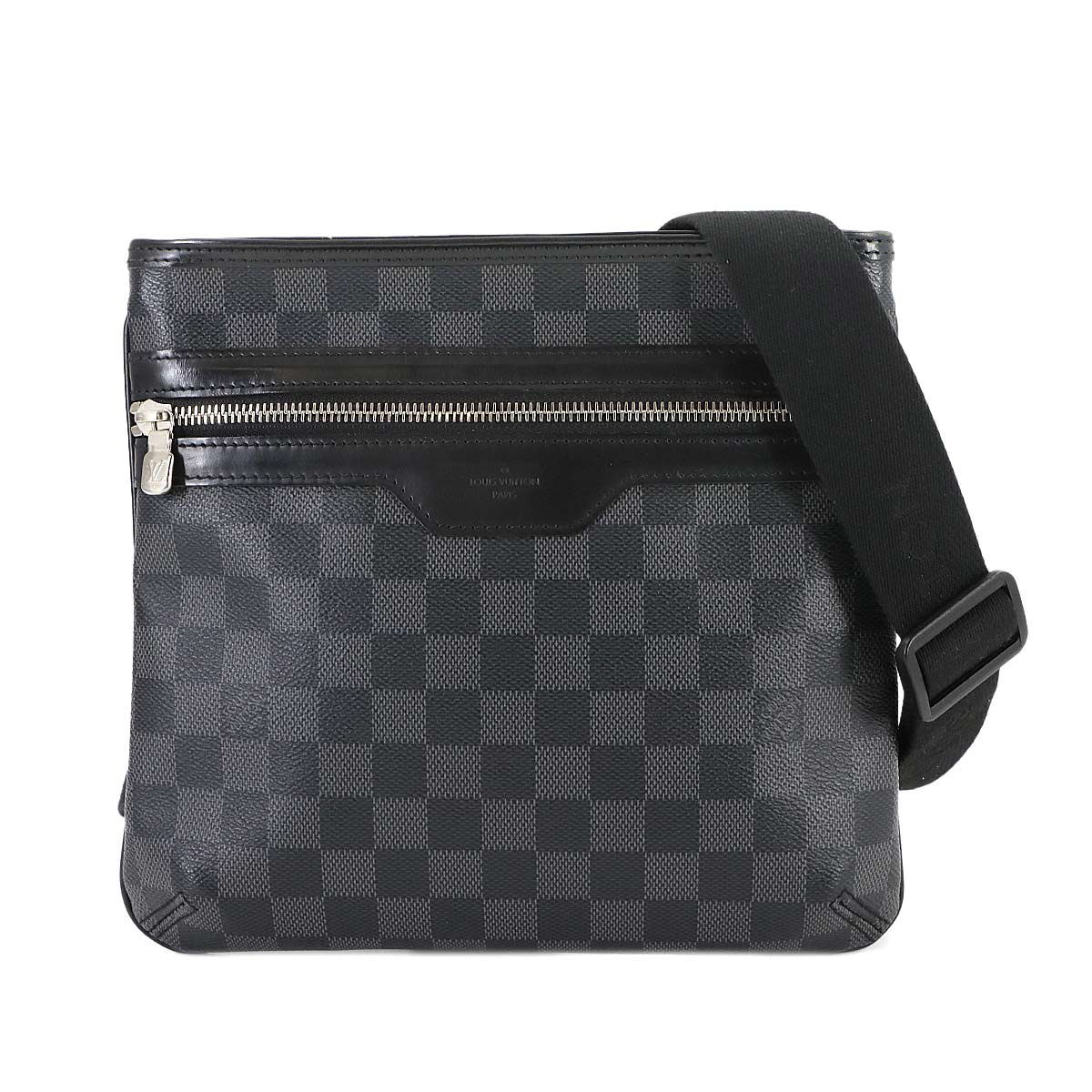 Damie Graphite Canvas Thomas Shoulder Bag N58028 Purse