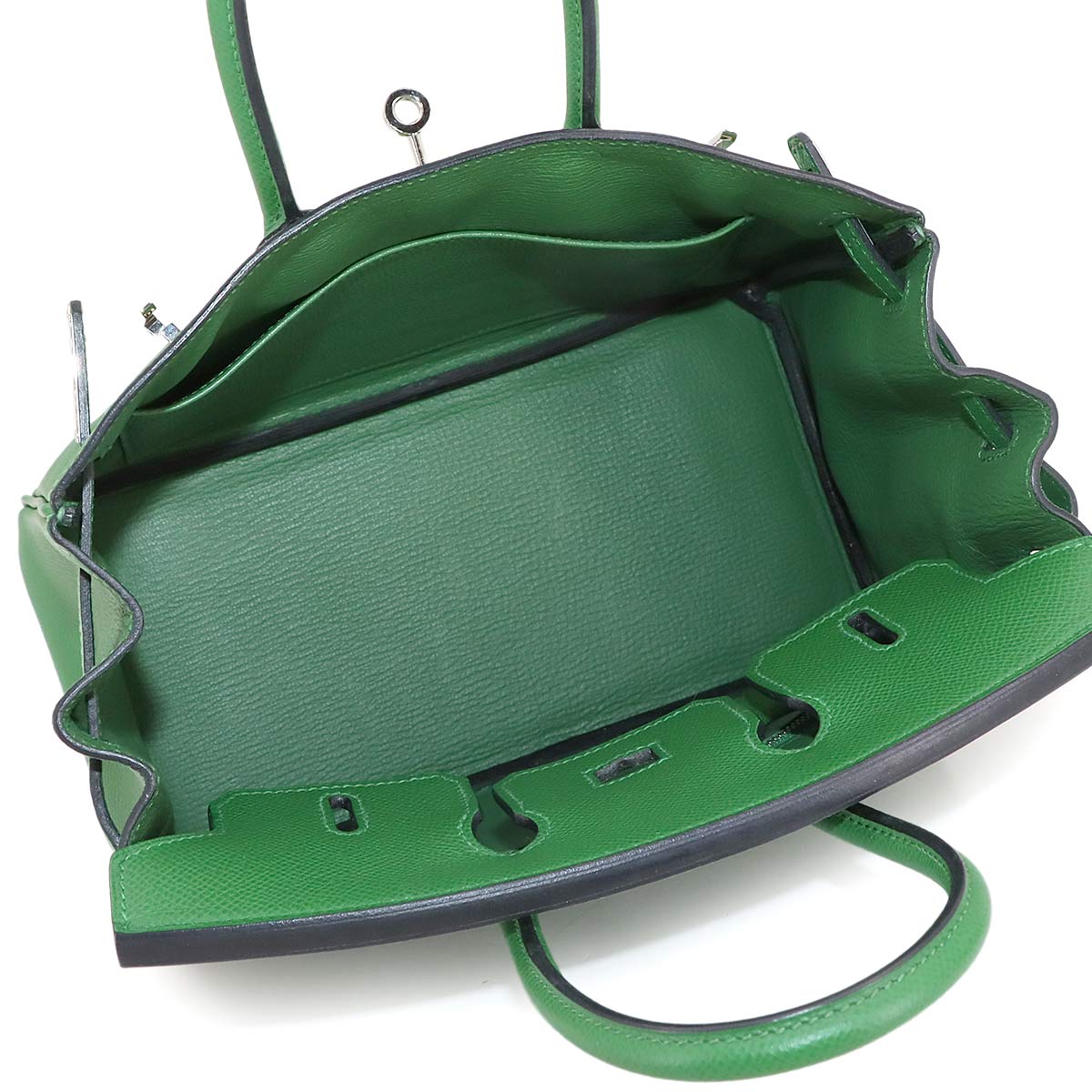 Birkin 25 Veau Epsom Vert Bengale Hand Bag Purse