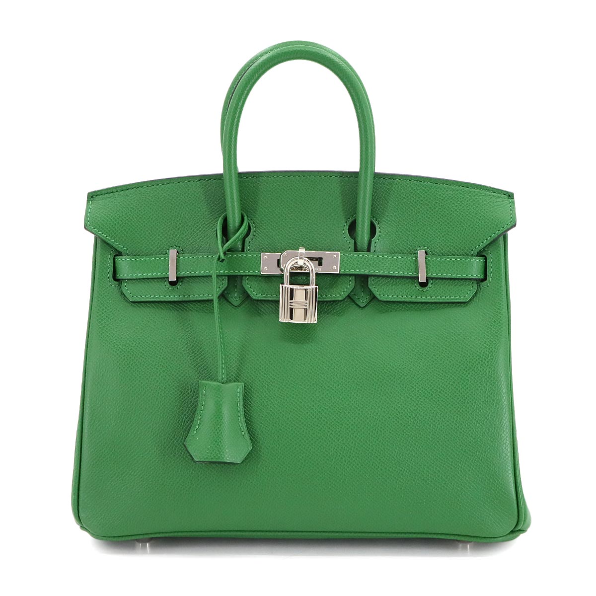 Birkin 25 Veau Epsom Vert Bengale Hand Bag Purse