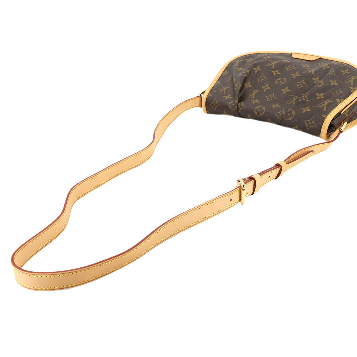 Monogram Menilmontant PM Shoulder Bag Brown M40474 Purse