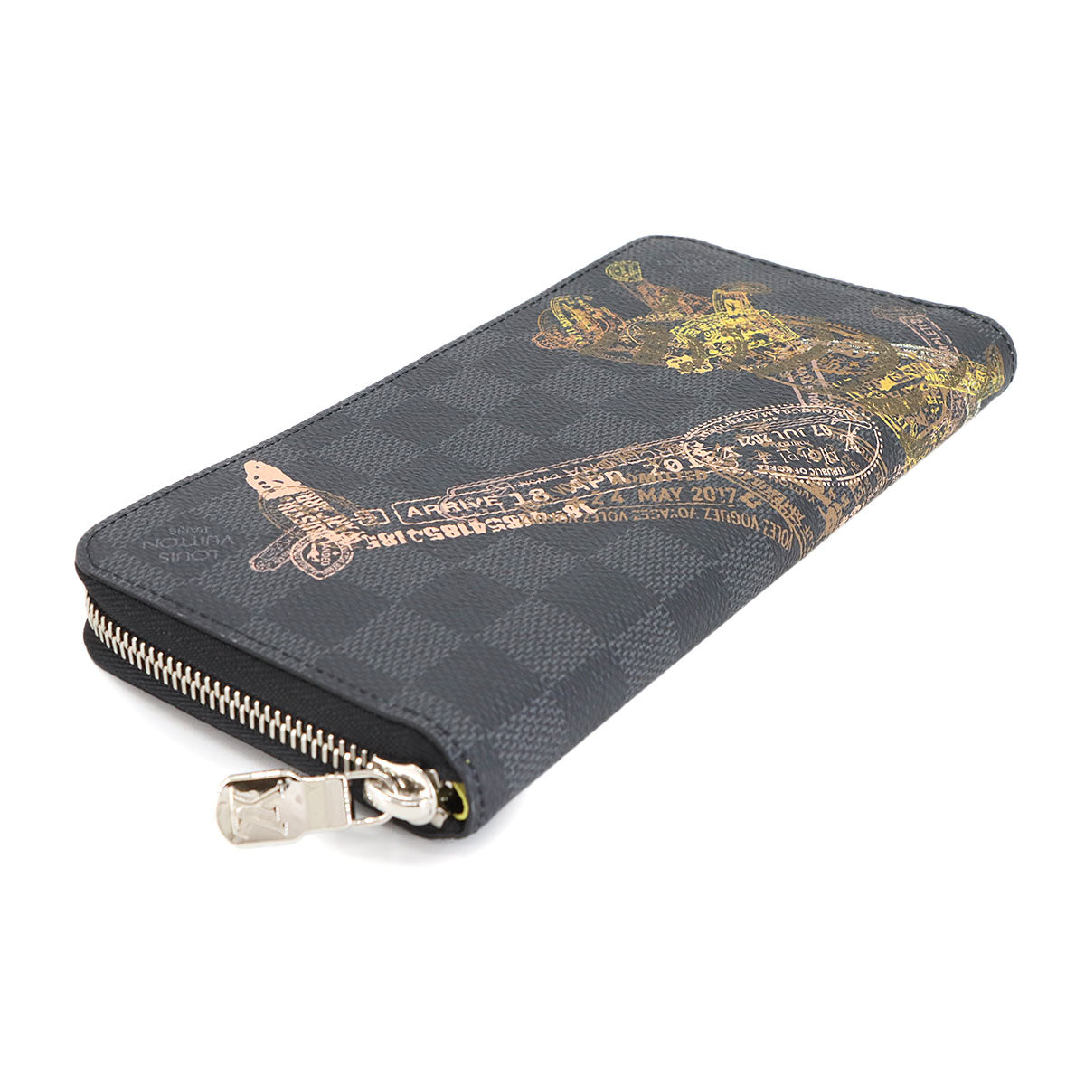 Damier Graphite Zippy Wallet Vertical Gray N64606 Purse