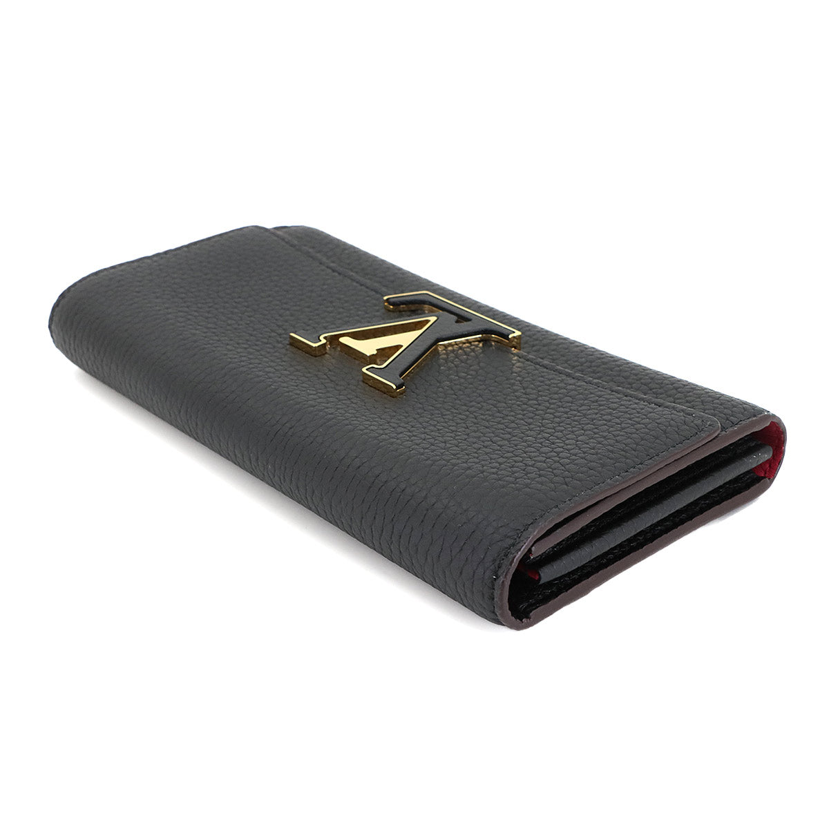 Capucines Wallet Taurillon leather Noir M61248 Purse