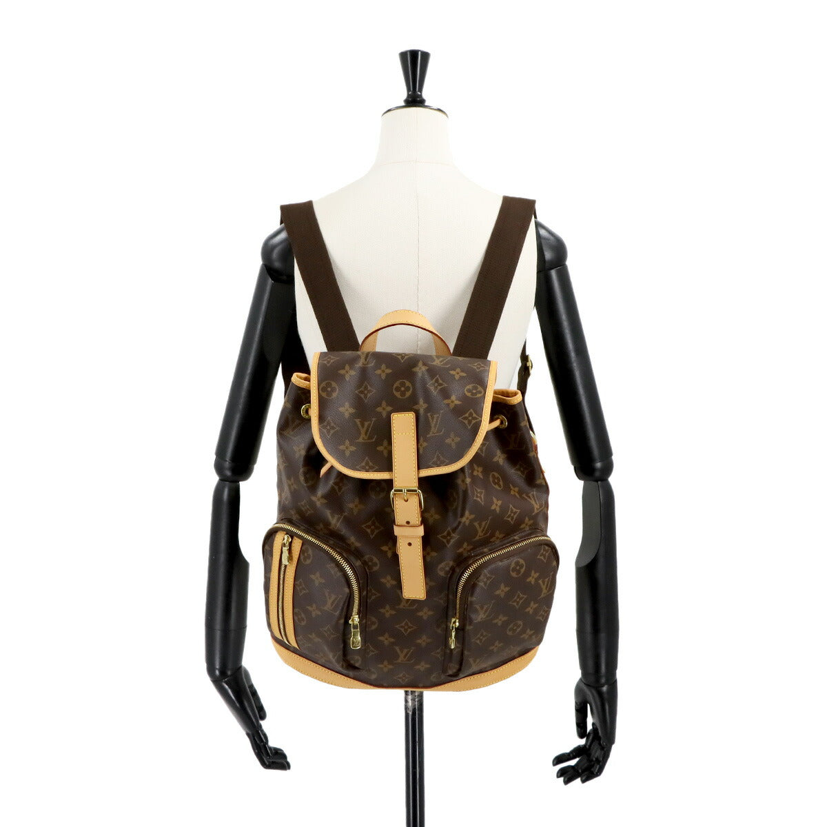 Monogram Sac A Dos Bosphore Backpack Brown M40107 Purse