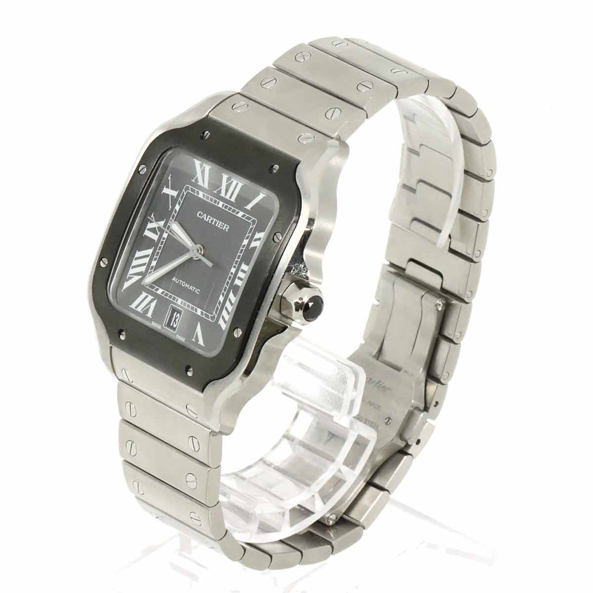 Santos De Cartier LM WSSA0037 Automatic Date Mens Watch