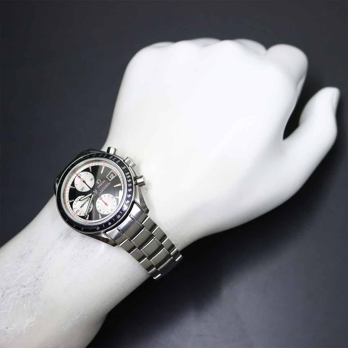 Speedmaster Date 3210.51 Chronograph Black Silver Dial Mens