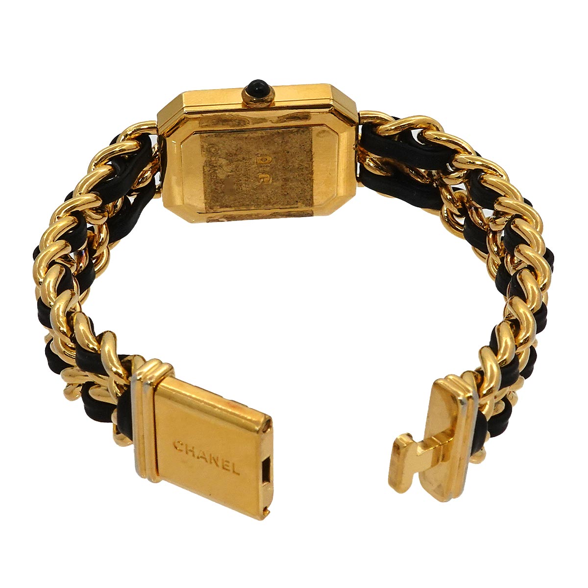 Premiere Size L H0001 Vintage Quartz Black Dial Ladies Watch