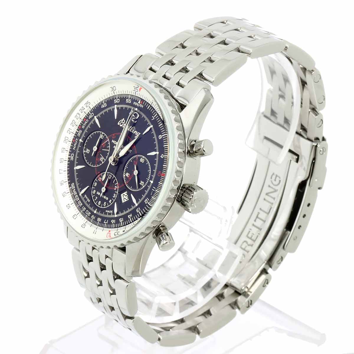 Navitimer Montbrillant A41330 Chronograph Date Black Dial